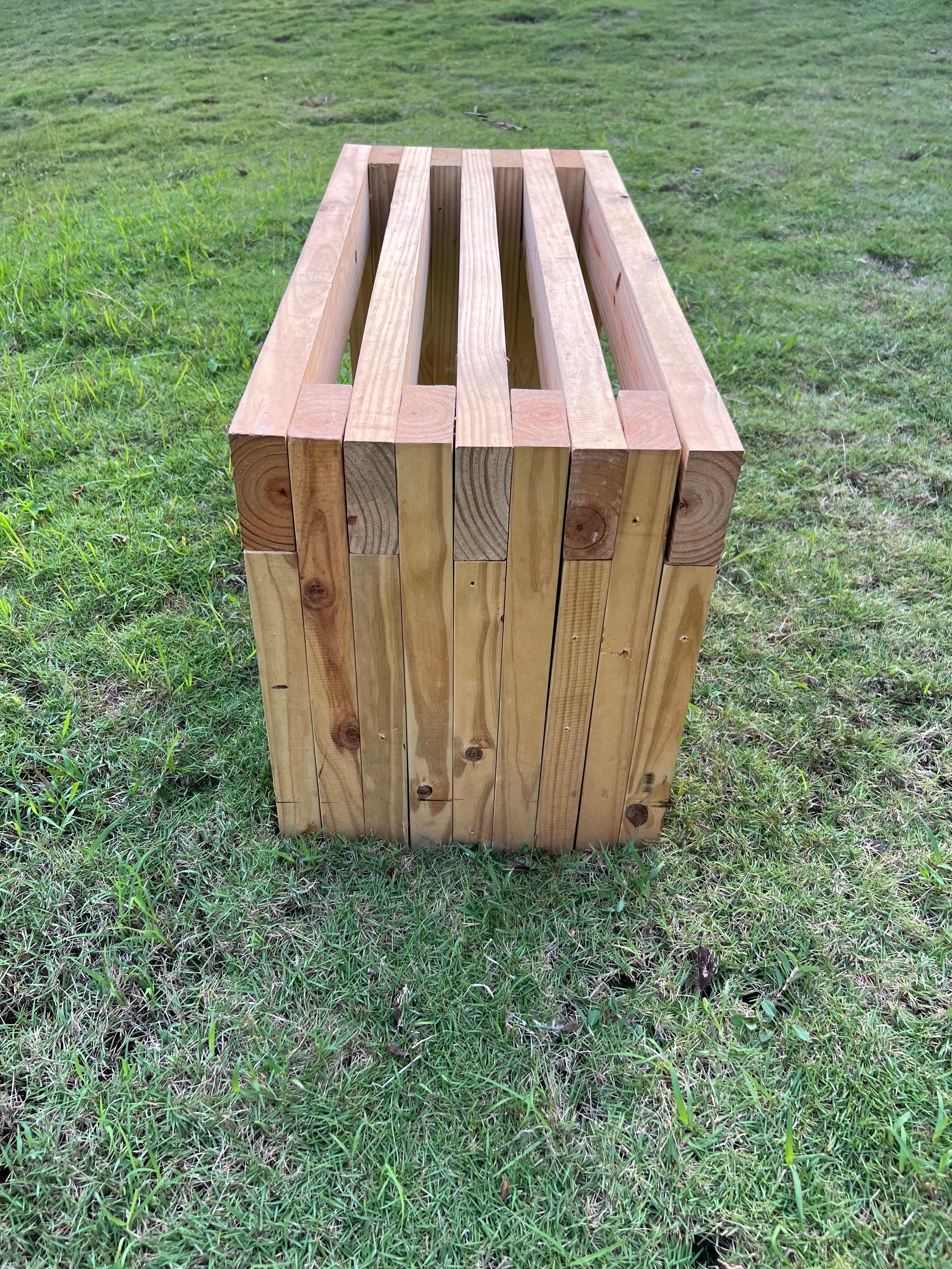 Handmade Customizable Solid Pine Harmony Bench