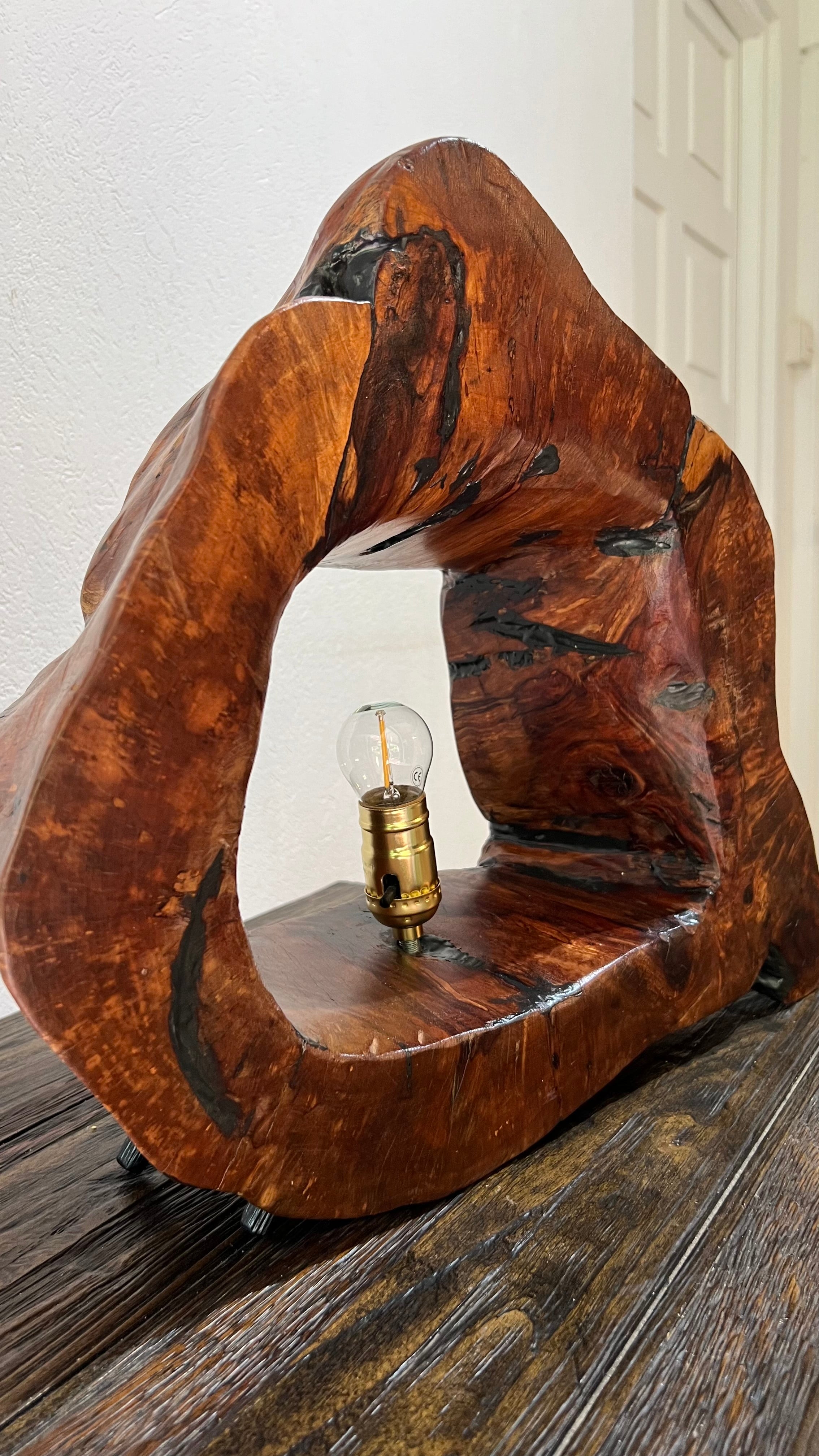 Handmade Casuarina & Epoxy Table Lamp