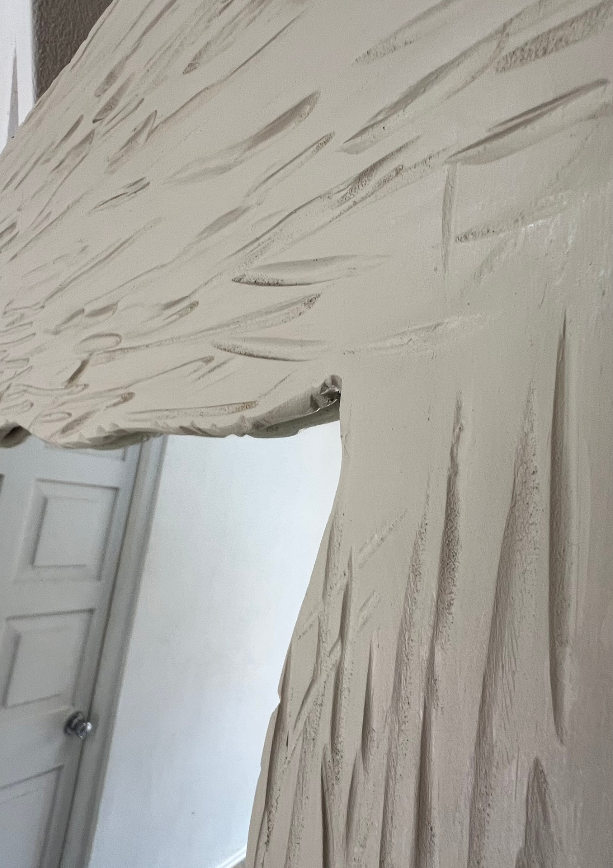Handmade Textured Standing Mirror
