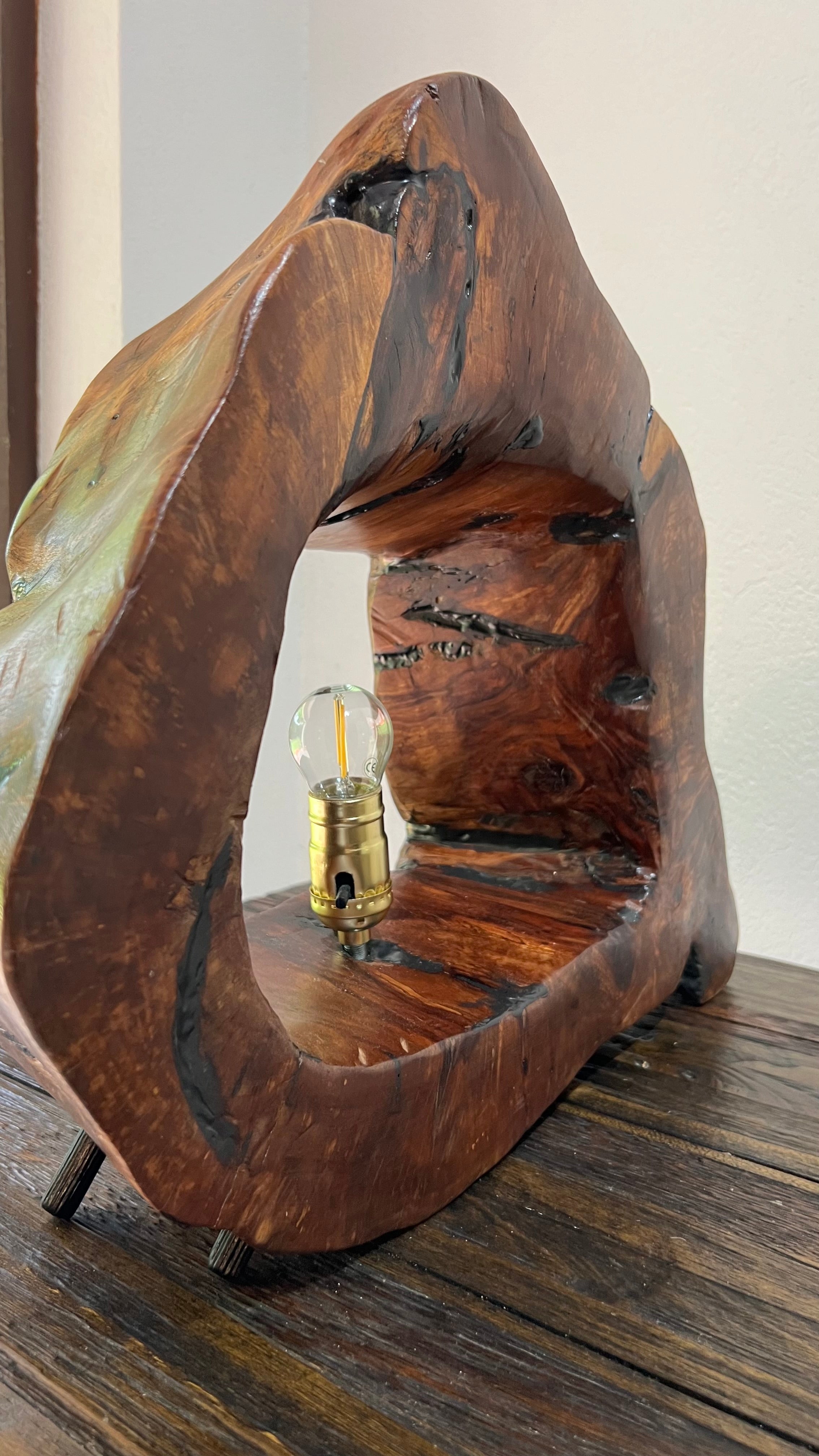 Handmade Casuarina & Epoxy Table Lamp