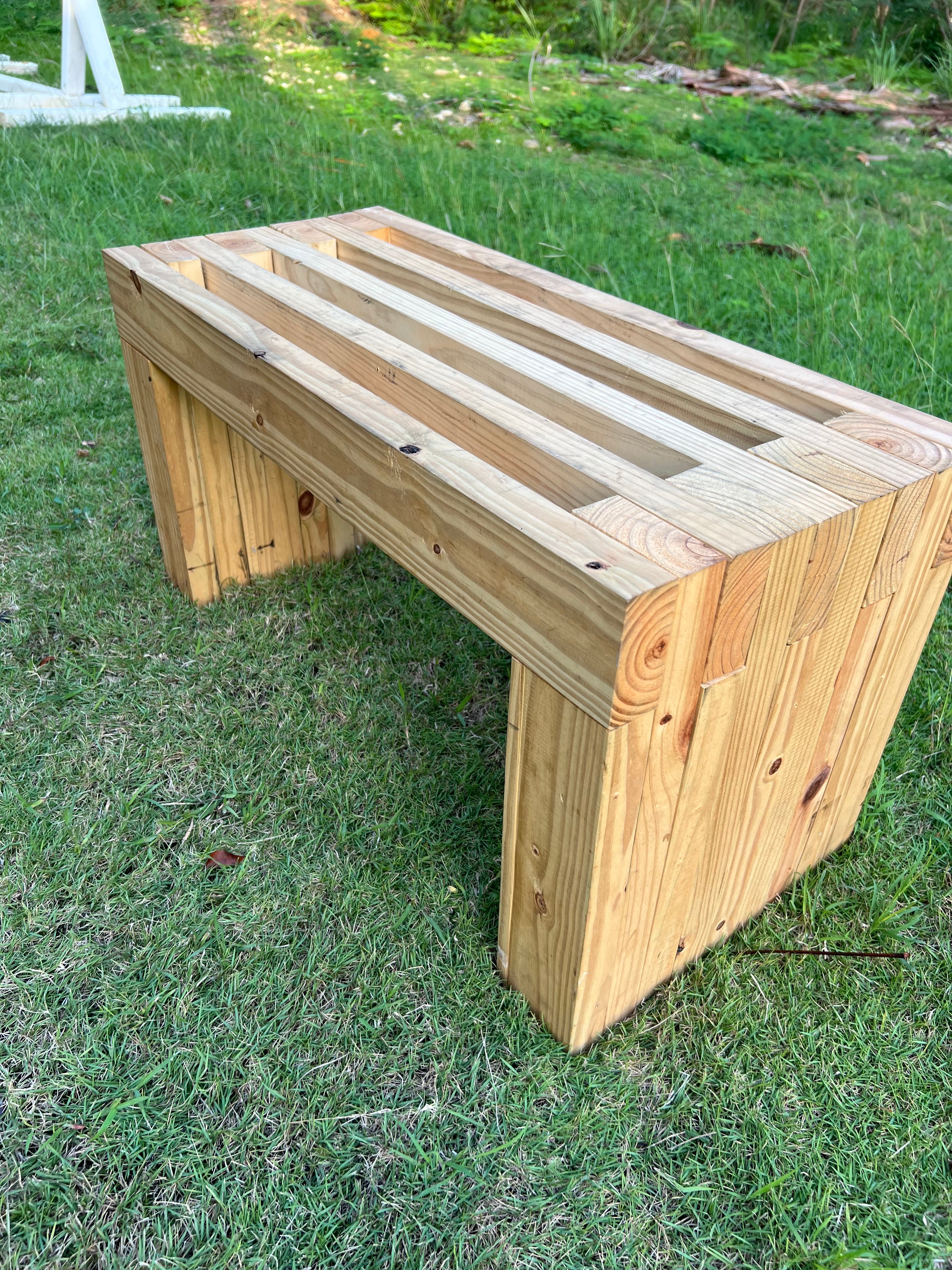 Handmade Customizable Solid Pine Harmony Bench