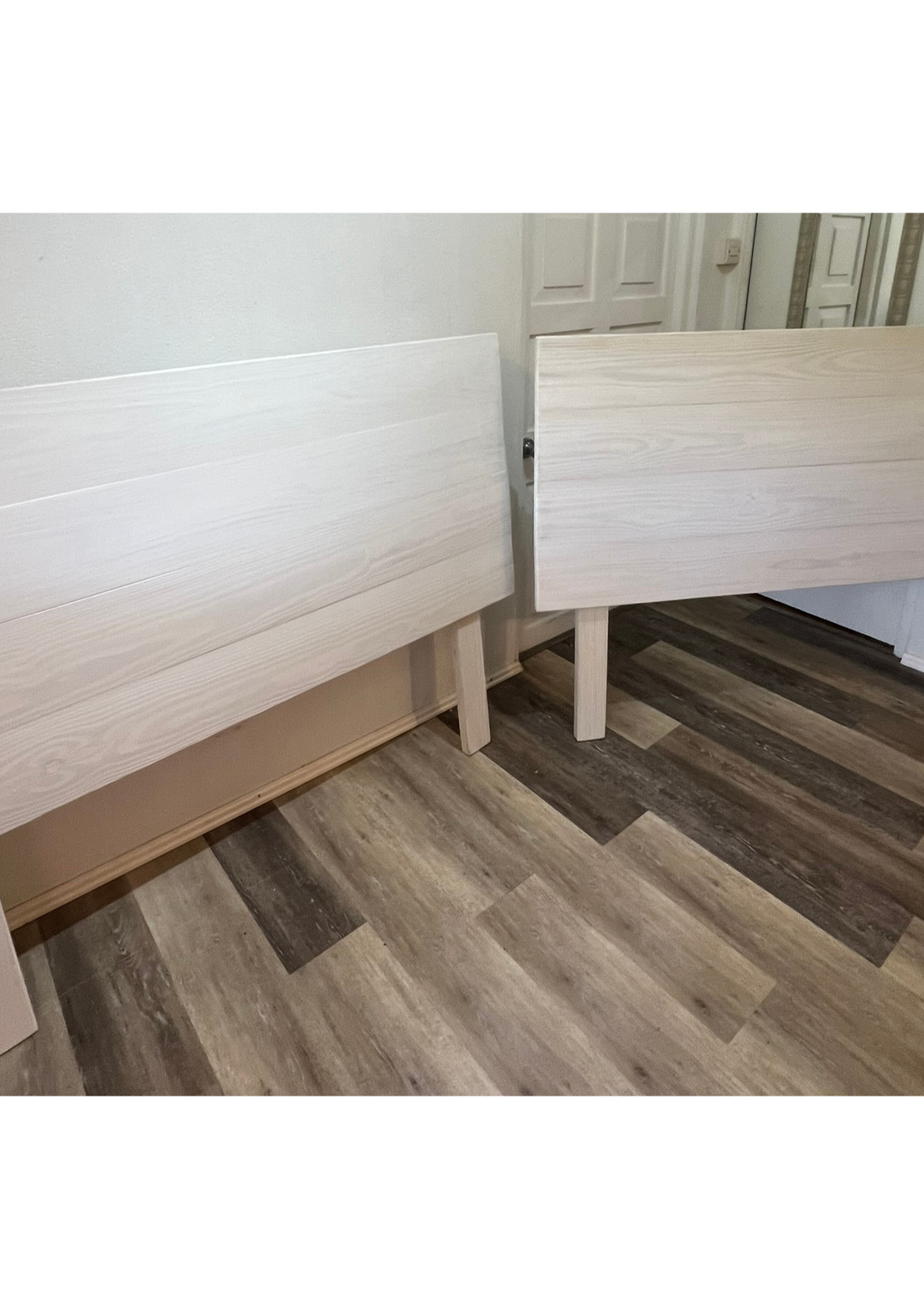 Whitewashed Queen headboards