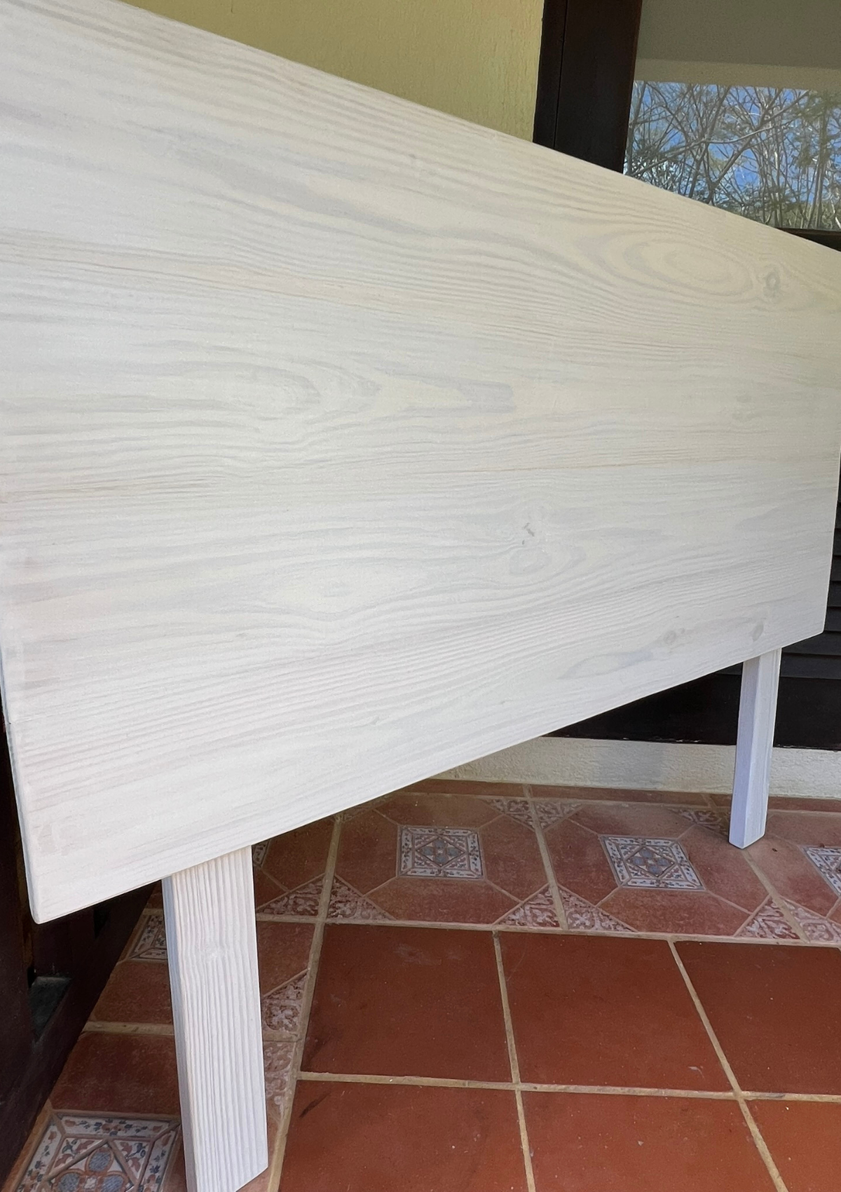 Whitewashed Queen headboards