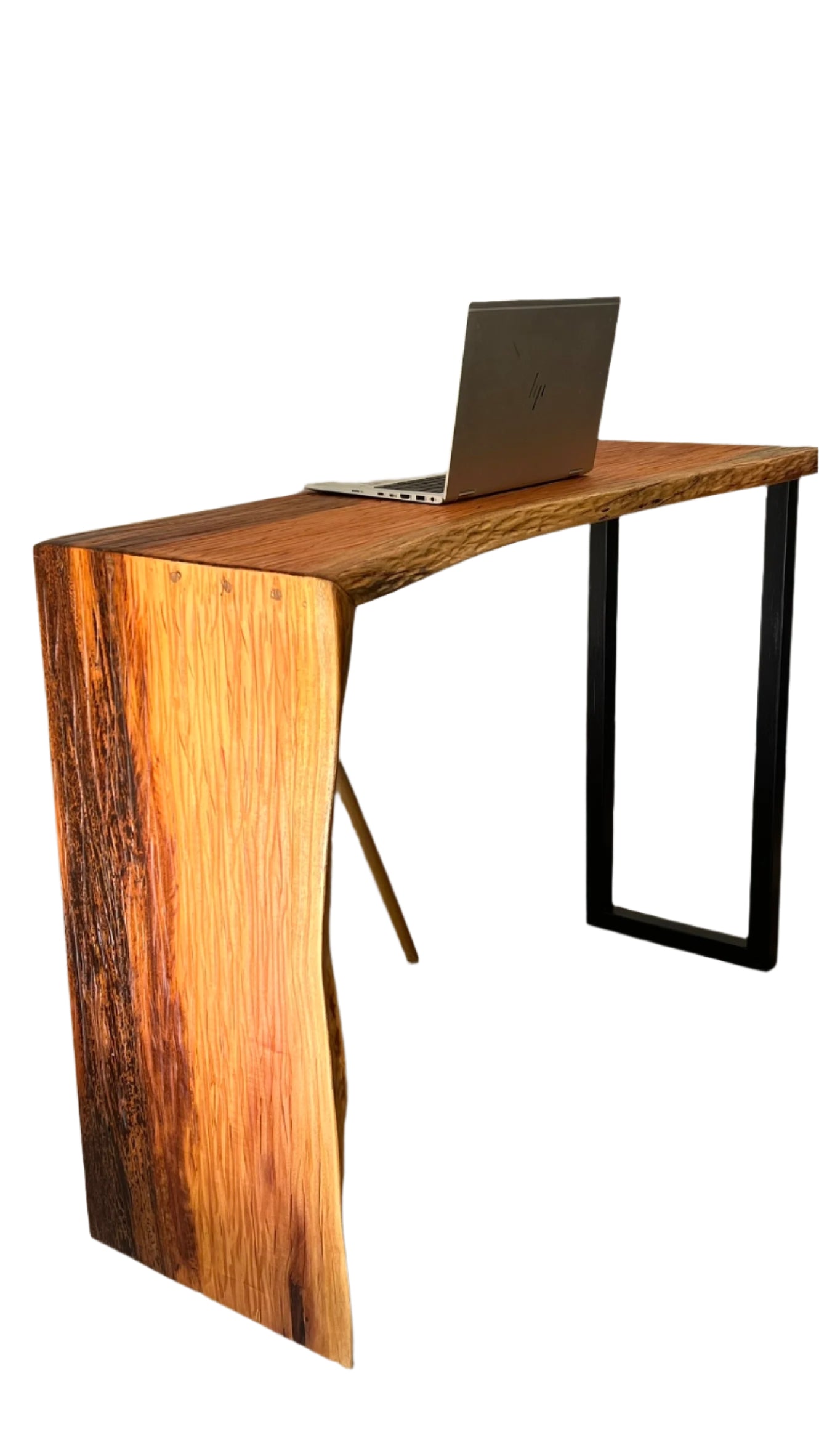 Handmade Distressed Mahogany Waterfall Console |Desk