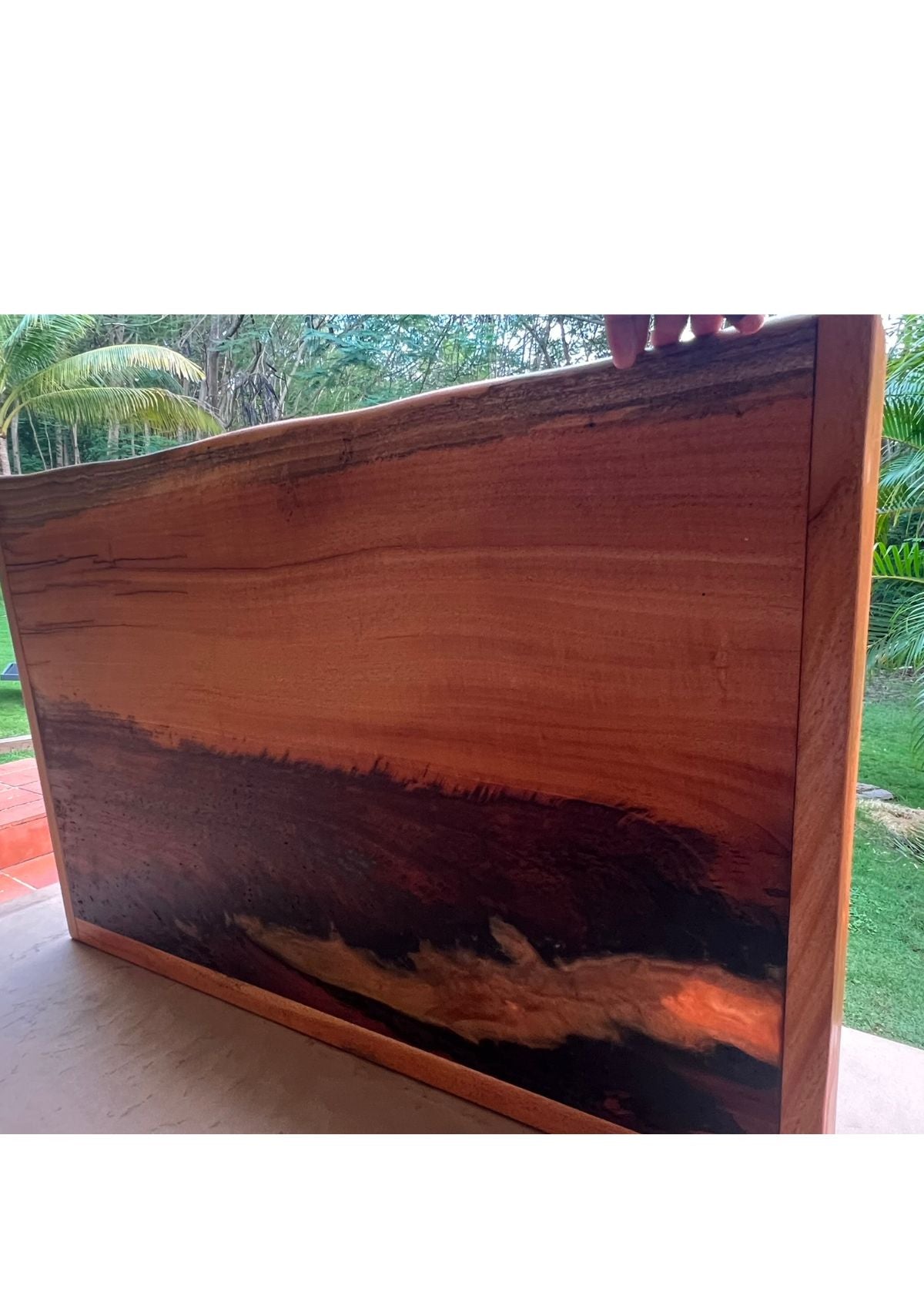 Handmade Mahogany and Epoxy Noodle Board