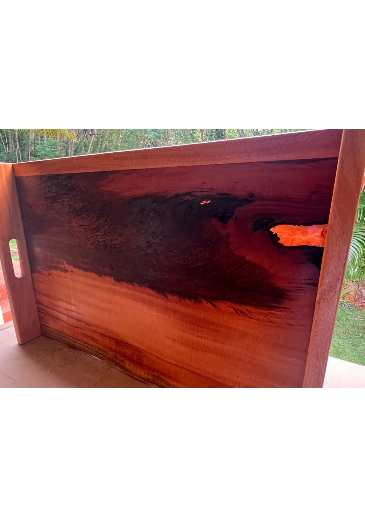 Handmade Mahogany and Epoxy Noodle Board