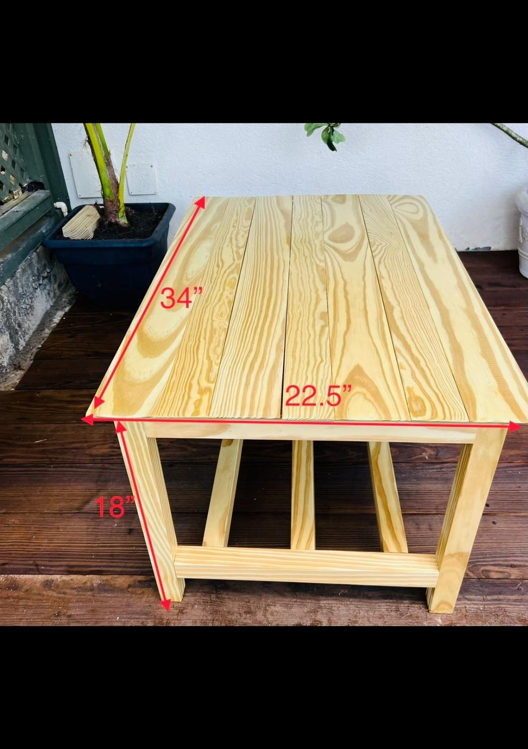Handmade Modern Minimalist Coffee Table