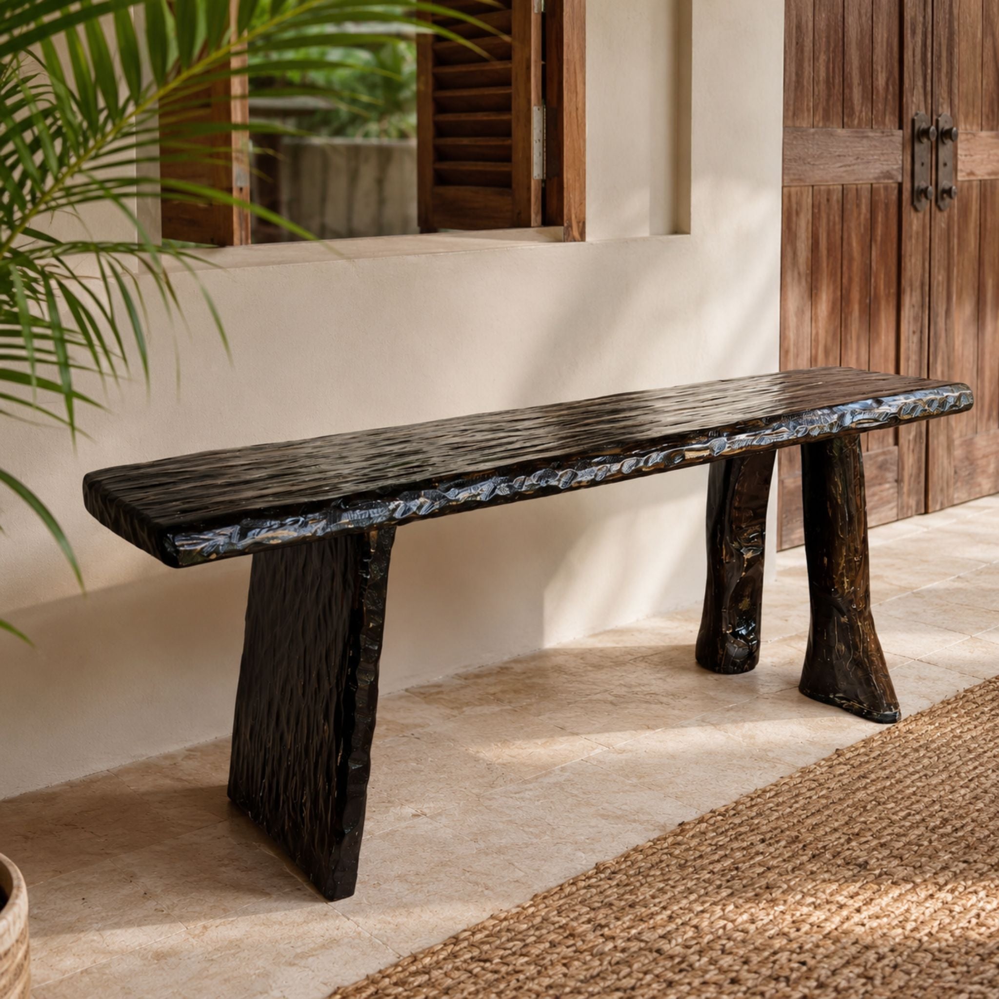 Ebony Textured Casuarina Bench