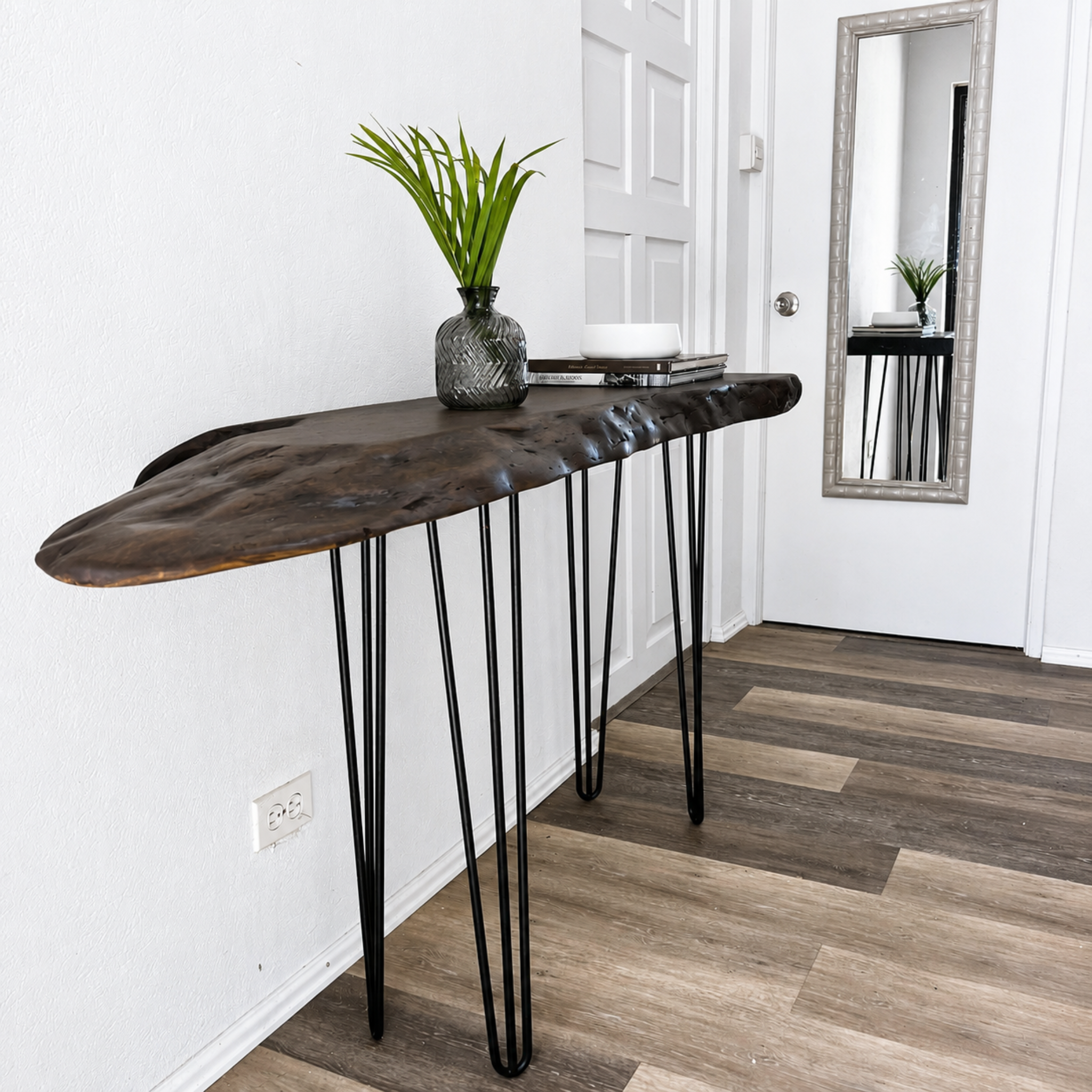 Haven | Live Edge Burl Mahogany Console Table