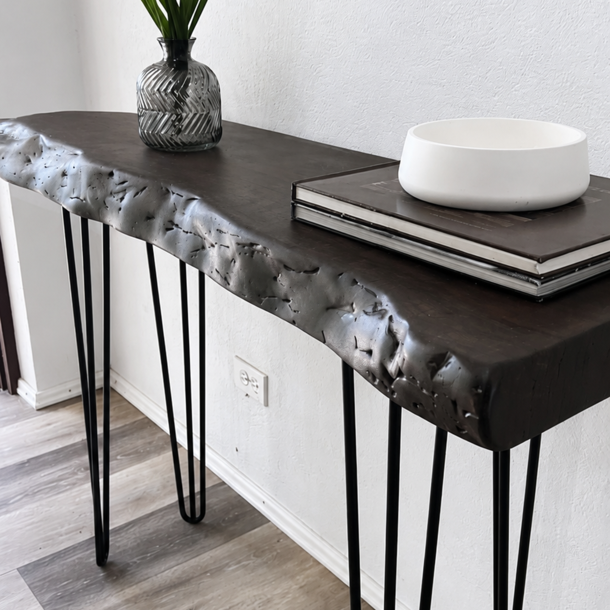 Haven | Live Edge Burl Mahogany Console Table
