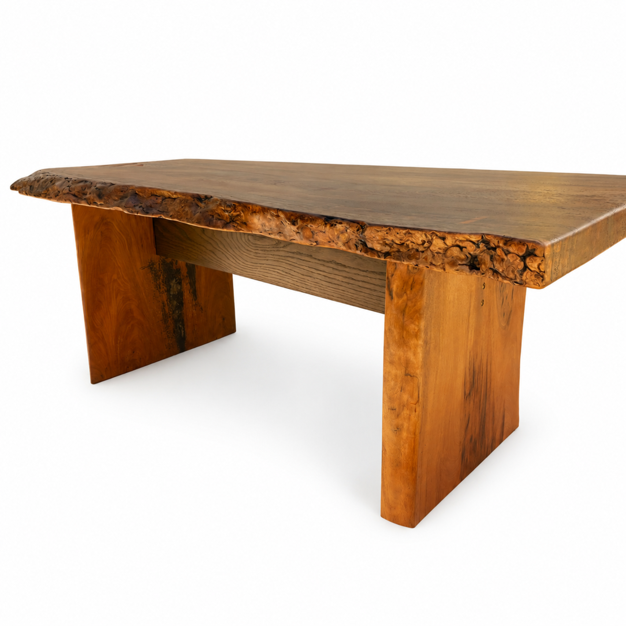 Commune | Cathedral Grain Burl Mahogany Dining Table