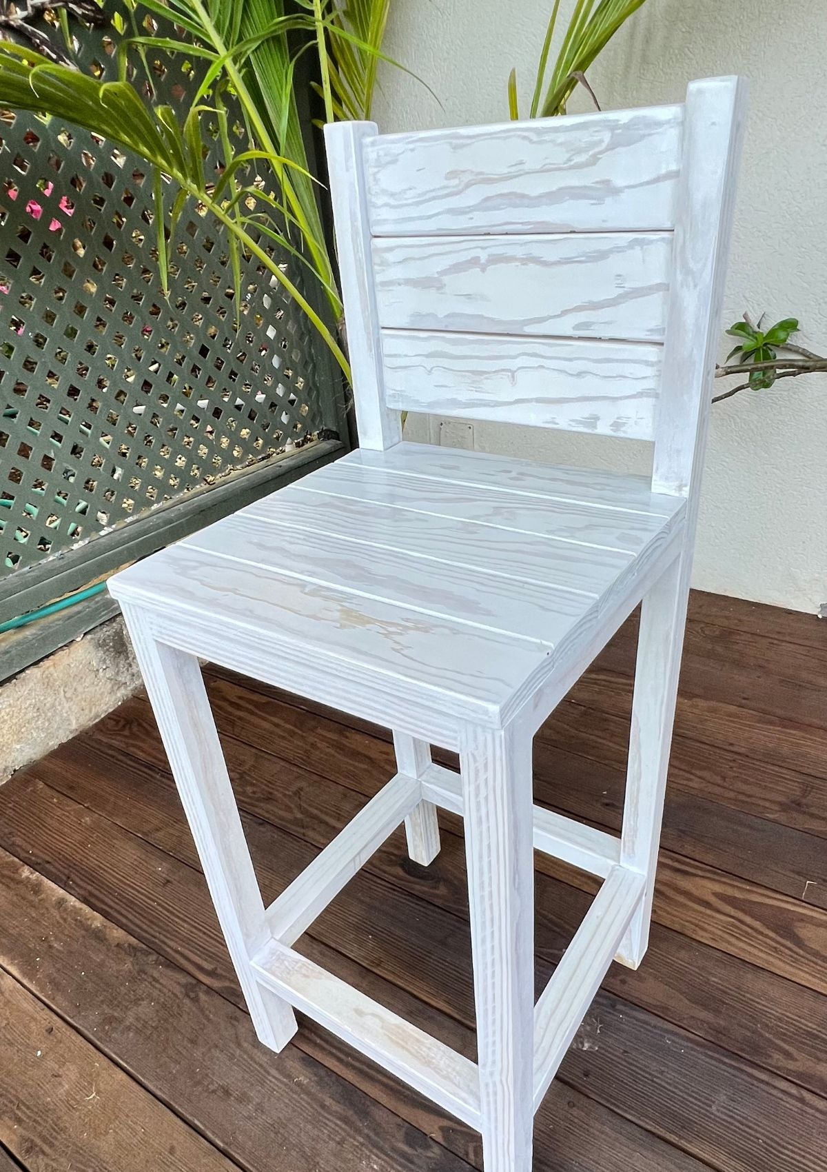 Handmade Outdoor Counter Bar Stool