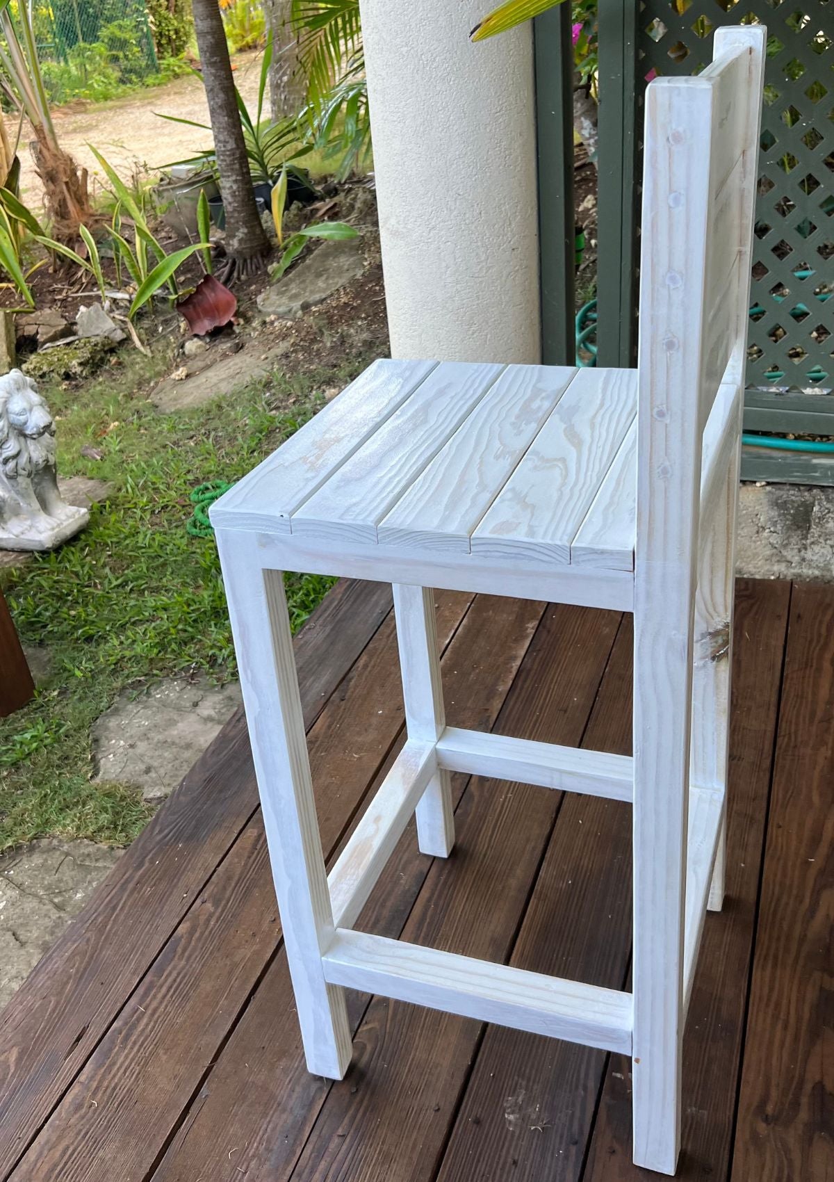 Handmade Outdoor Counter Bar Stool