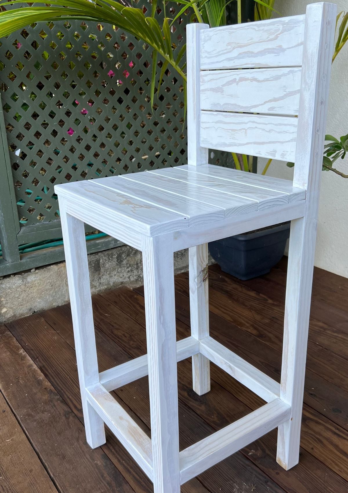 Handmade Outdoor Counter Bar Stool