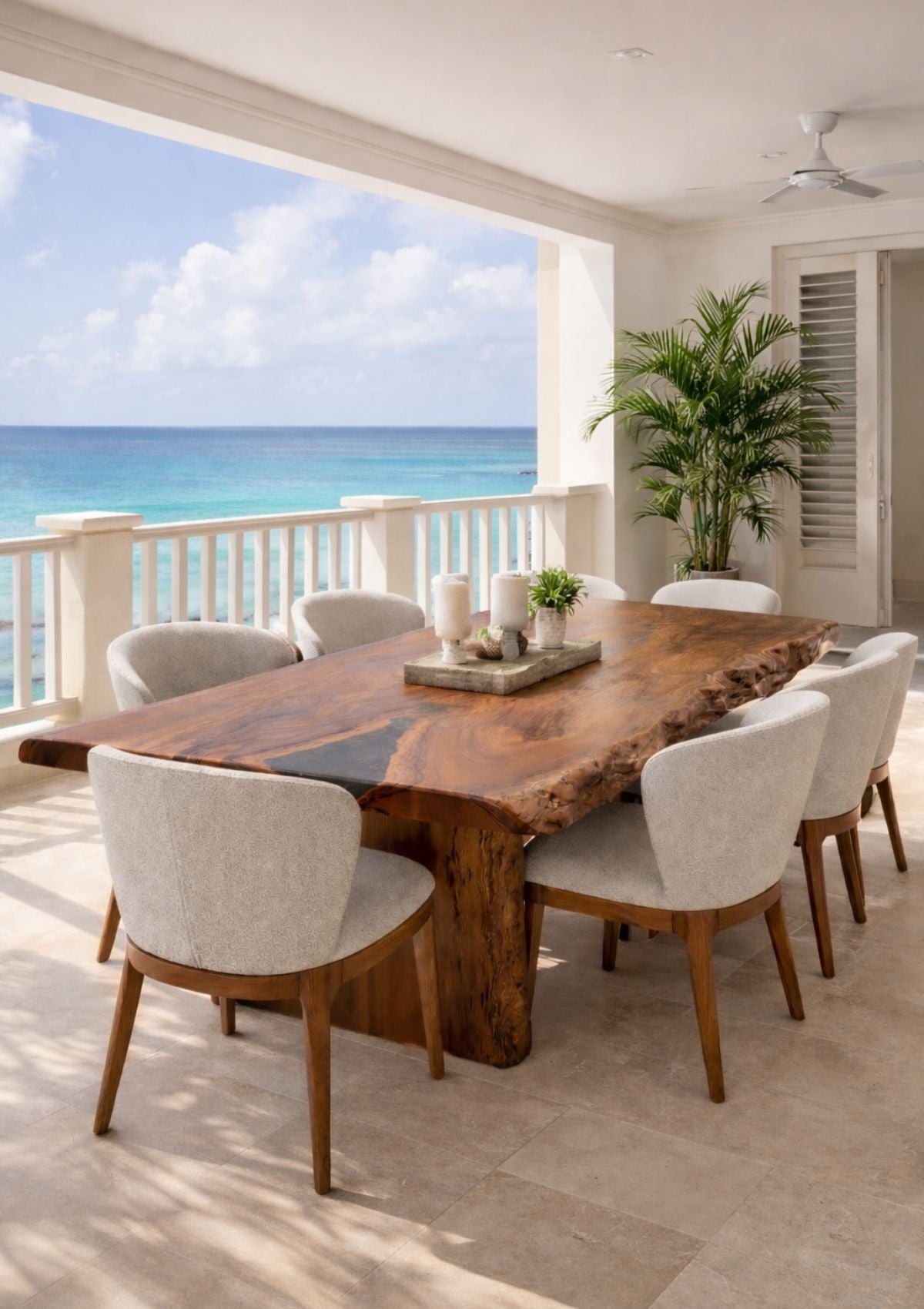 Live Edge Mahogany Dining Table