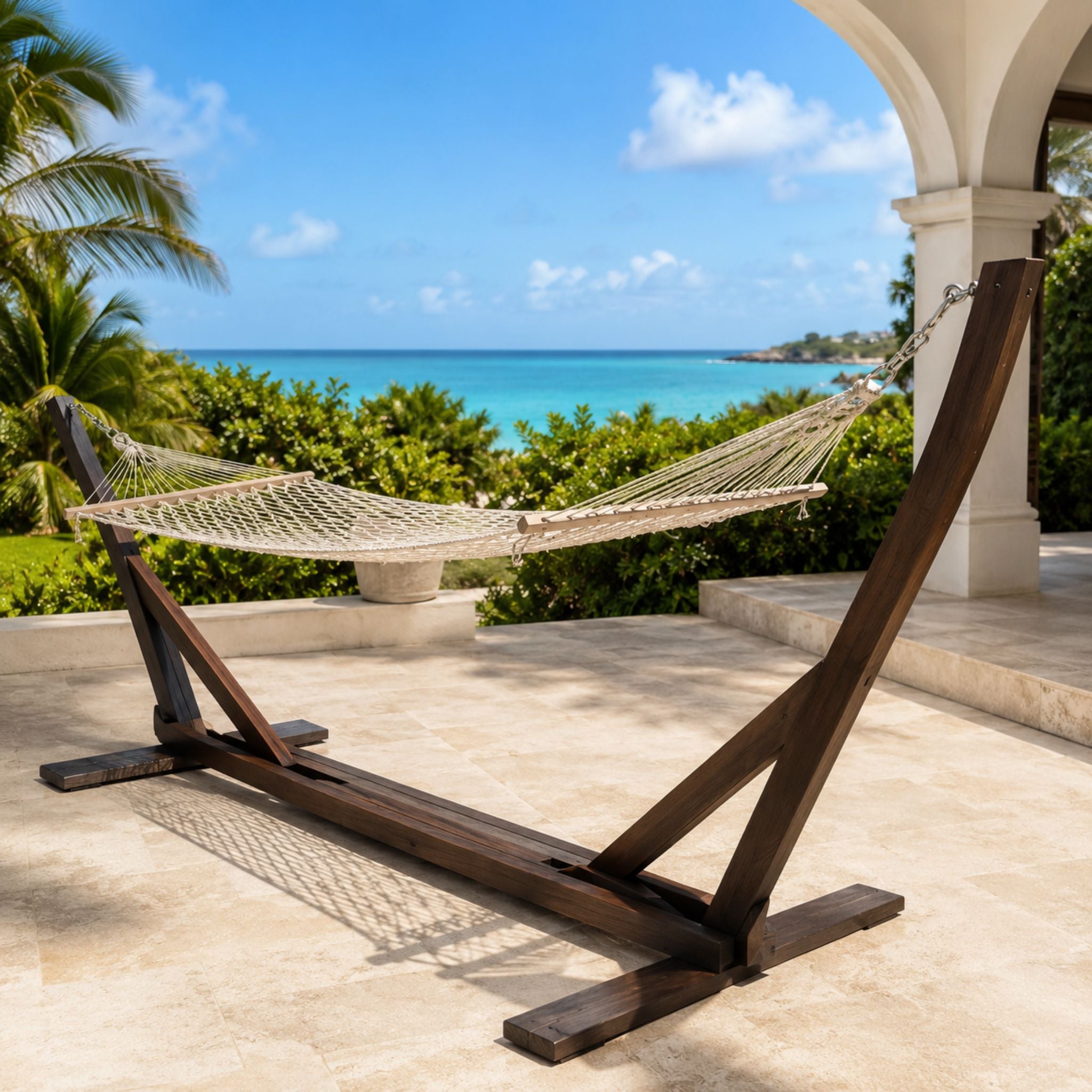 Wooden Hammock Stand