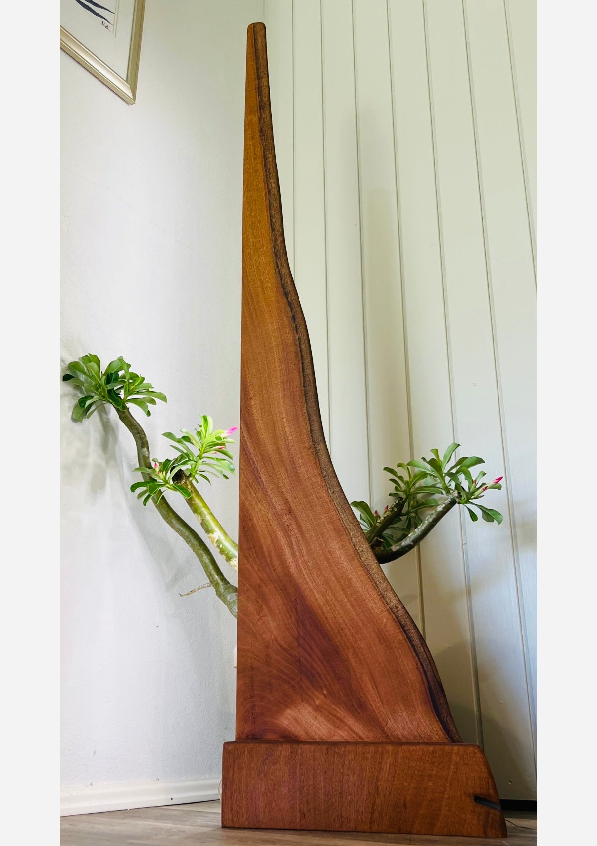 Sway - Live Edge Mahogany Floor Lamp