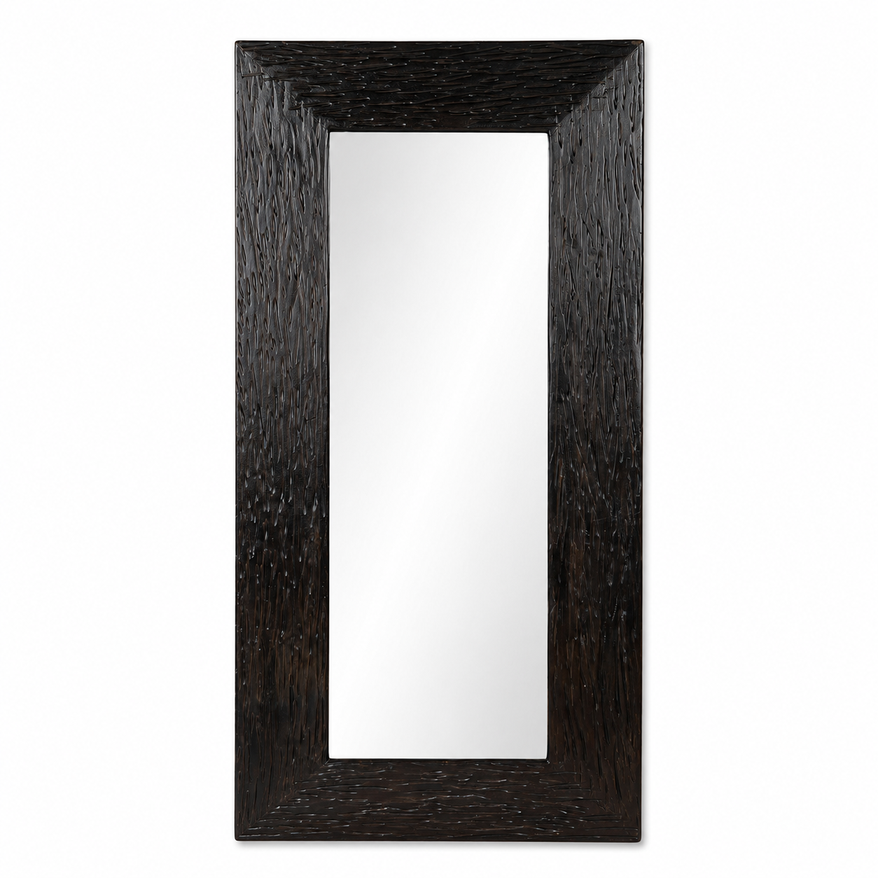 Ebony Textured Full-Length Backlit Mirror
