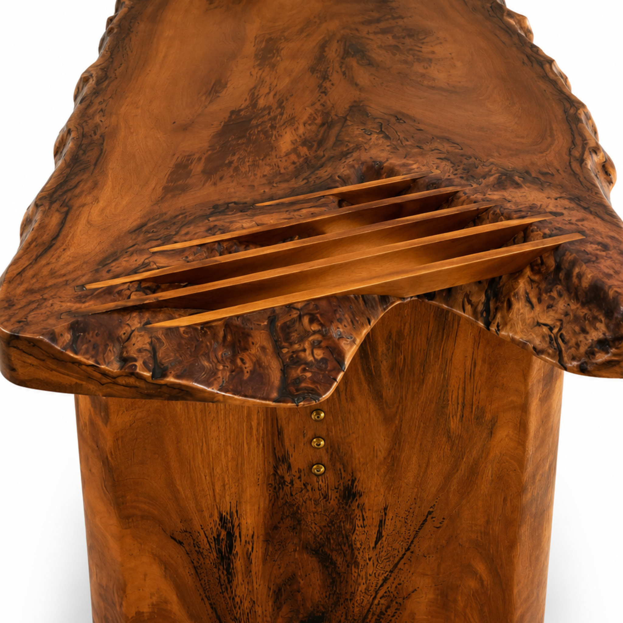 Commune |  Cathedral Grain Burl Mahogany Dining Table