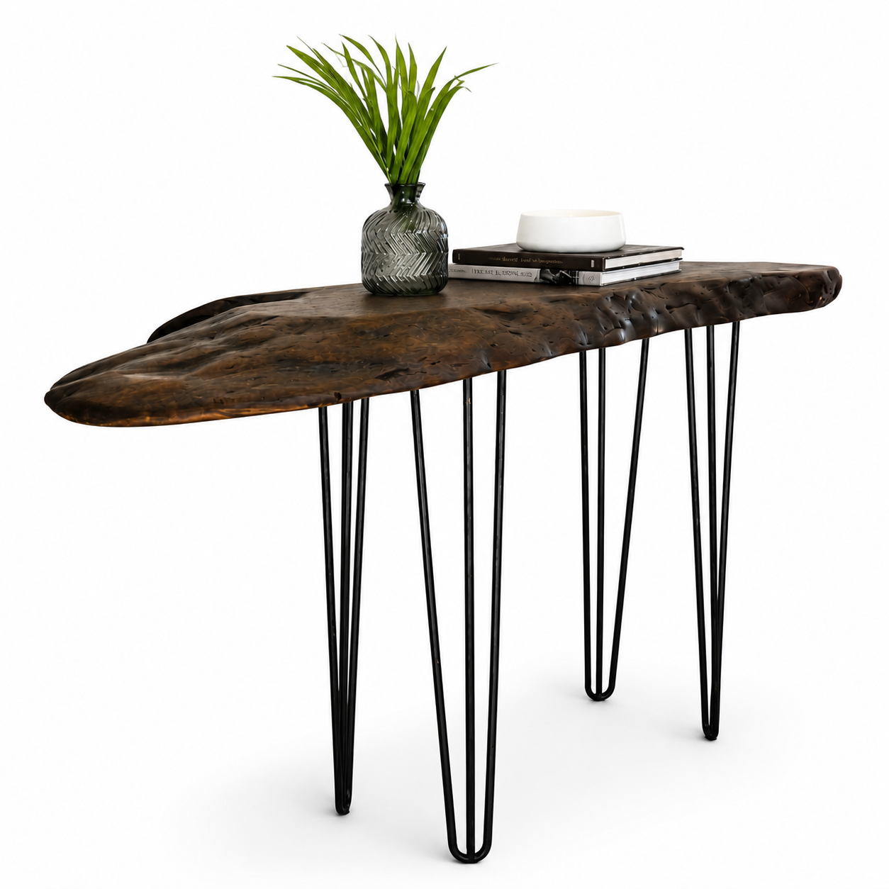 Haven | Live Edge Burl Mahogany Console Table