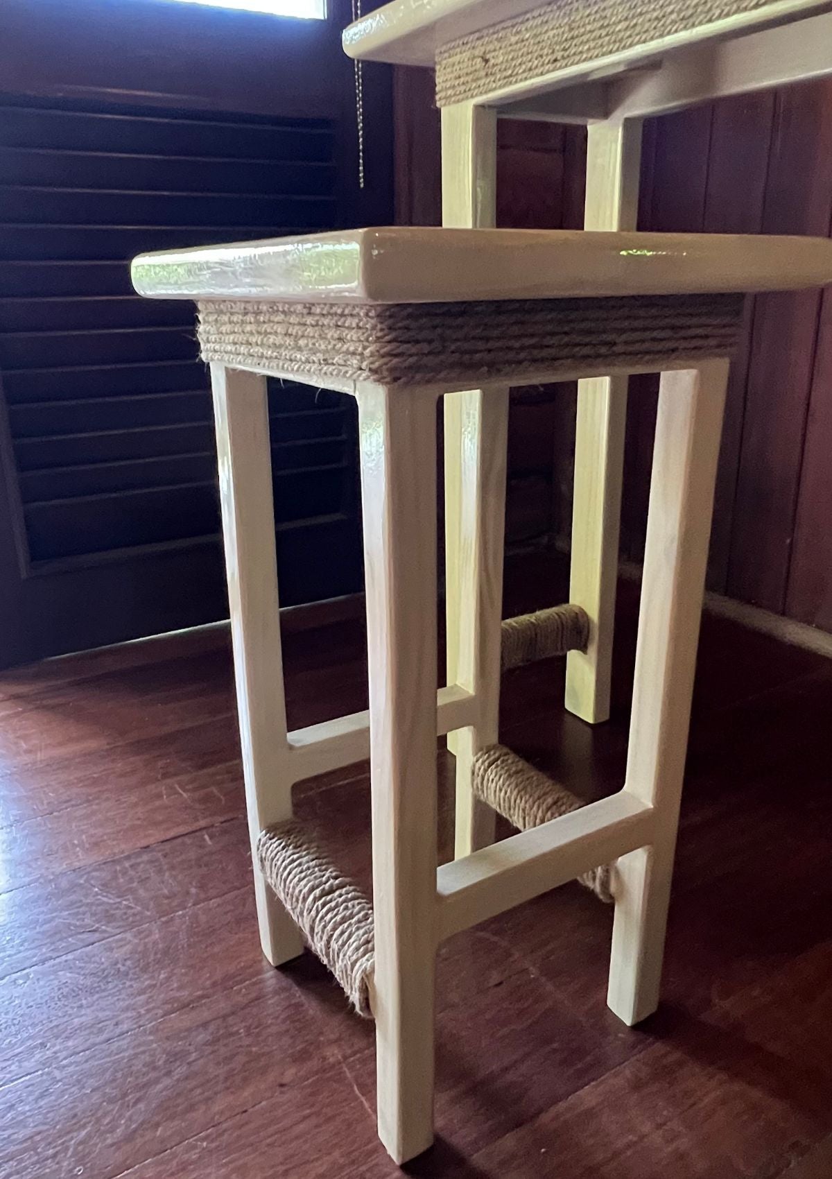 Handmade Bar Table and Stool Set
