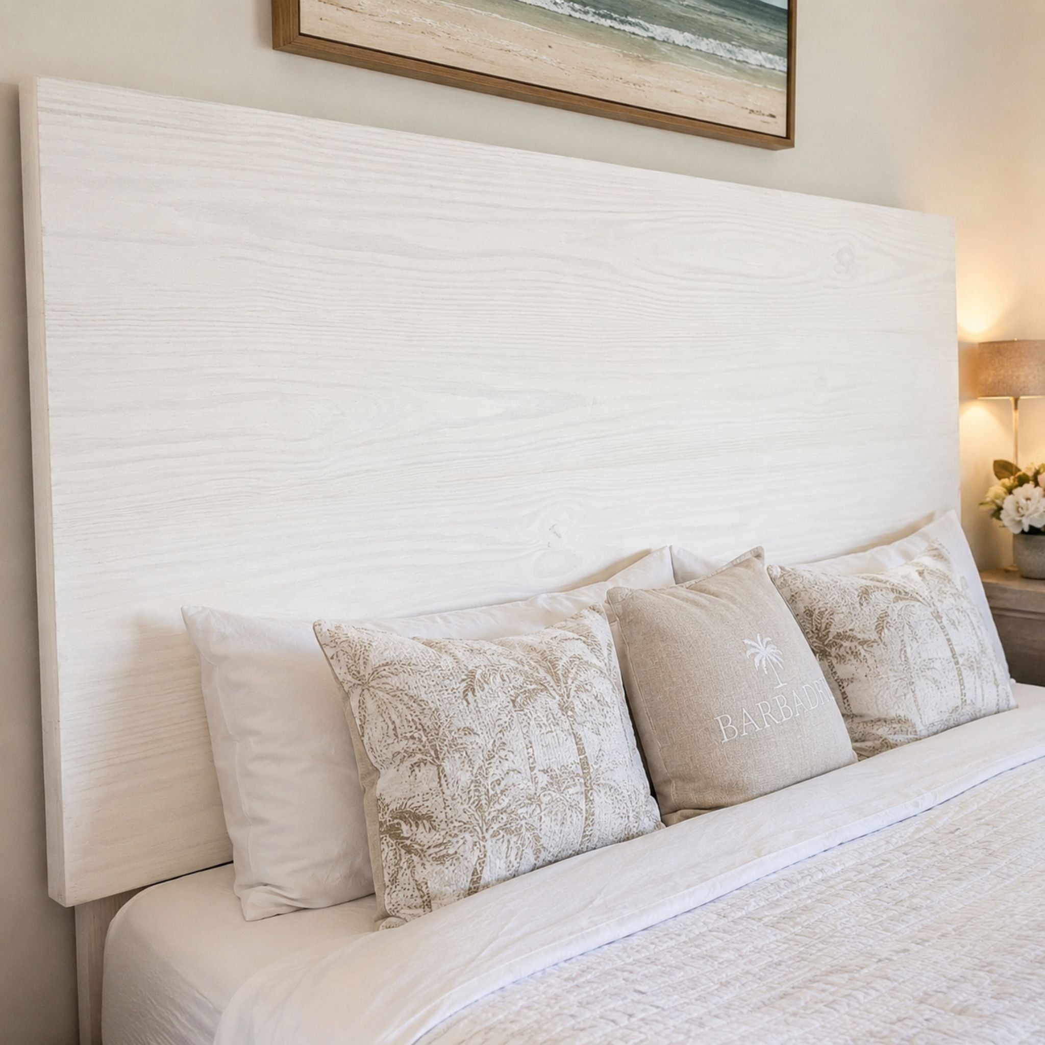 Whitewashed Oak Headboards