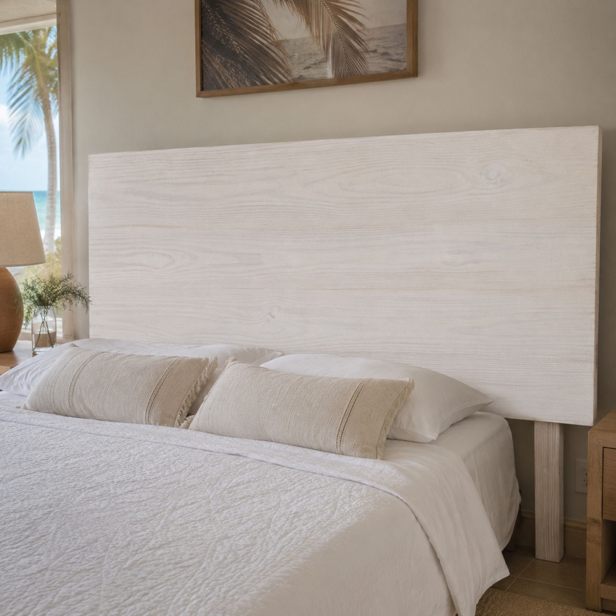 Whitewashed Oak Headboards