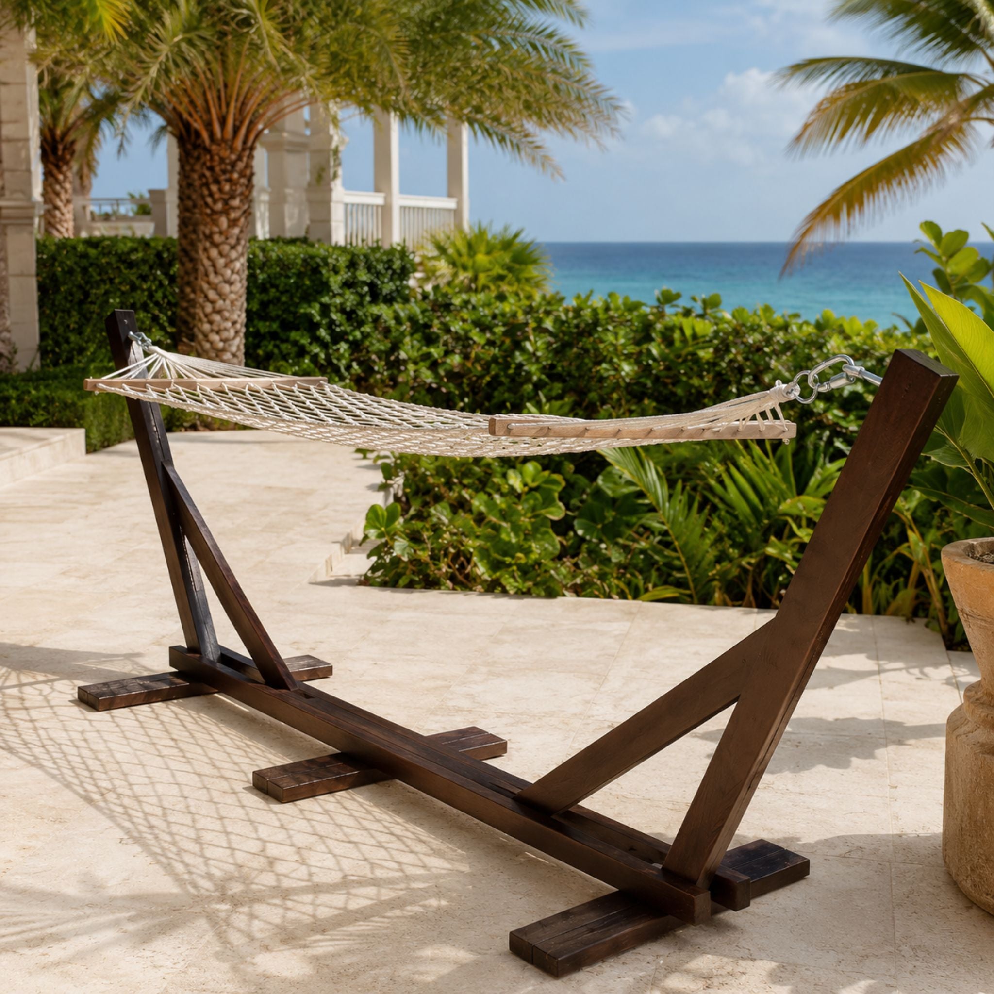 Wooden Hammock Stand